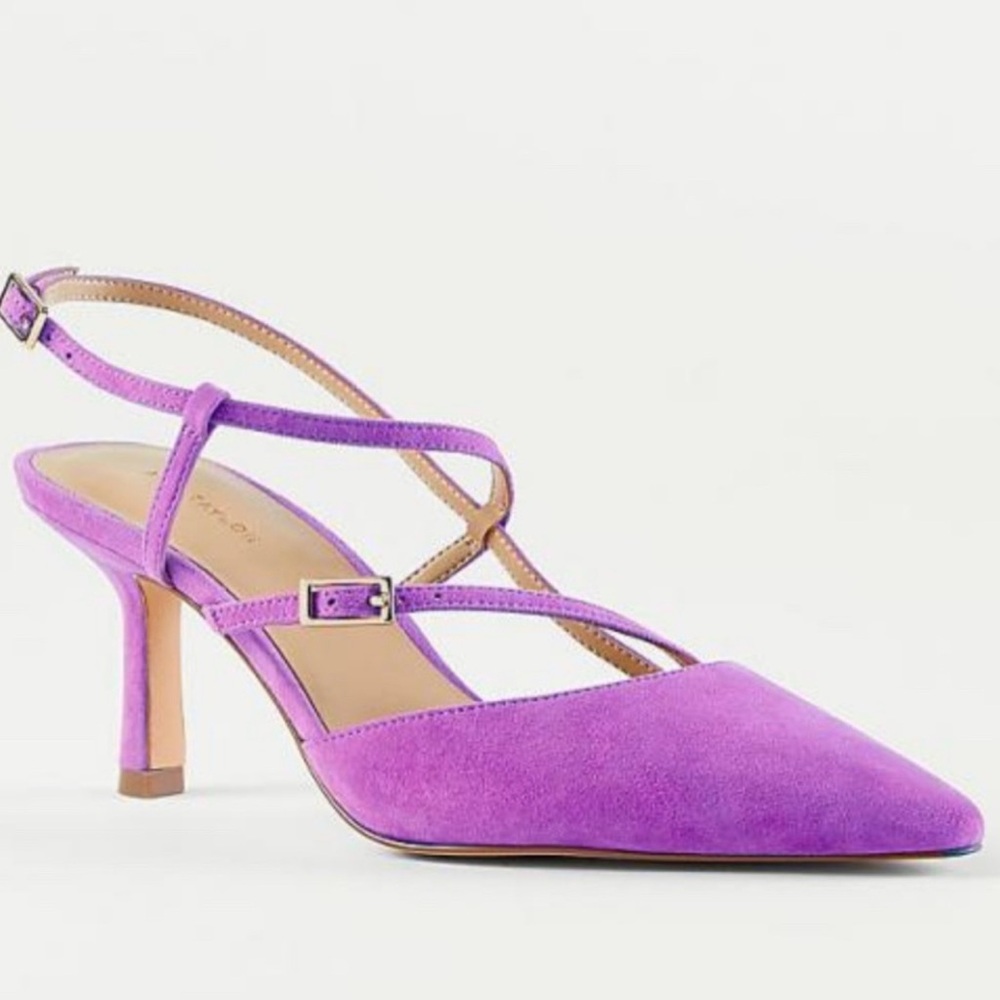Purple Strappy Heels